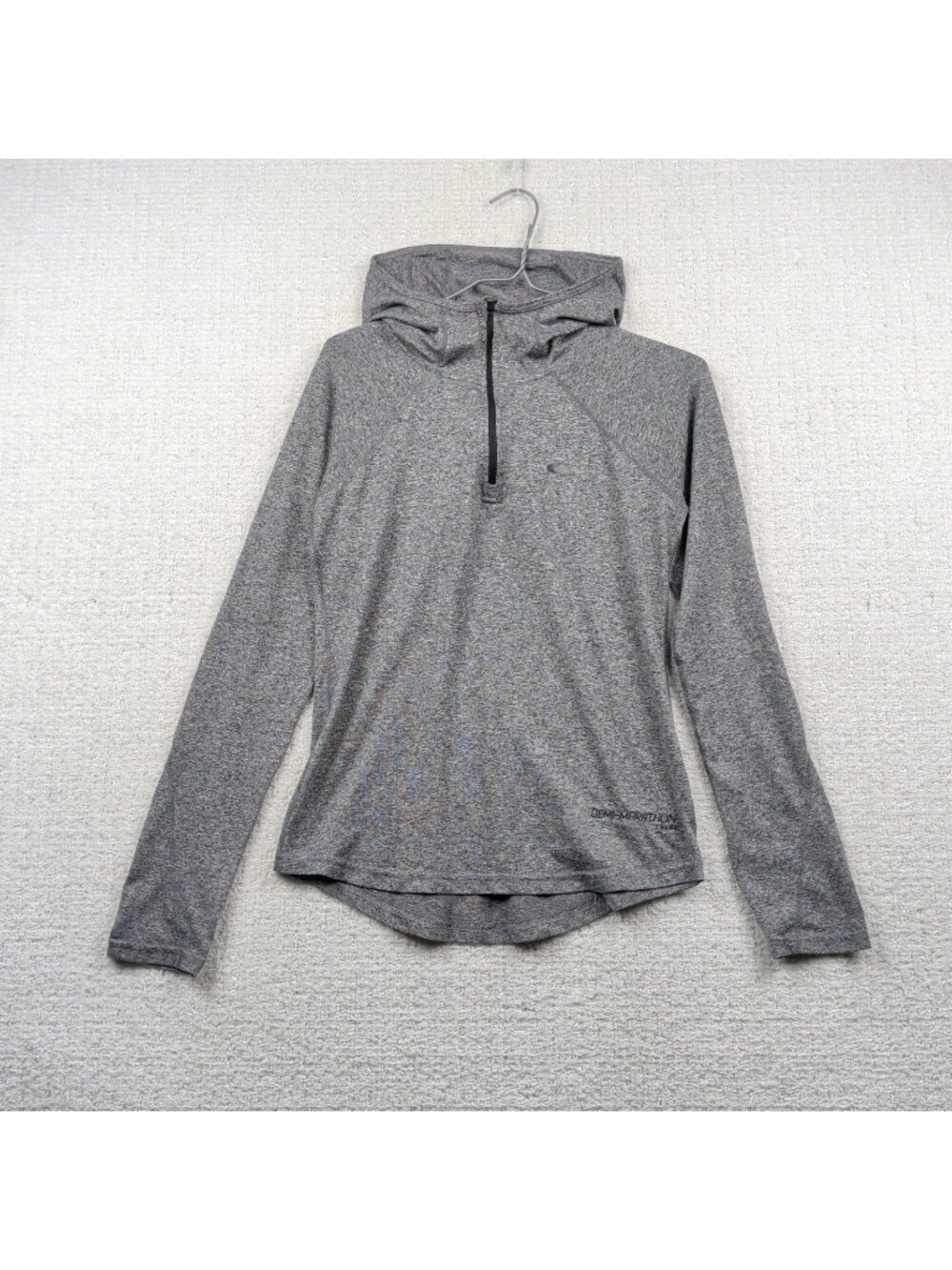 Oakley Hydrolix Performance Lightweight Running Hoodie Heathered Gray Wom Sz XS